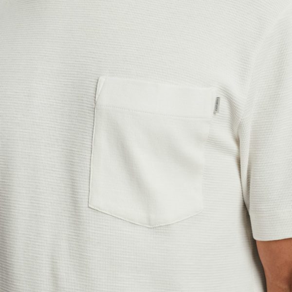 CAST IRON T-SHIRT, REGULAR FIT IRREGULAR WAFFLE - Afbeelding 5