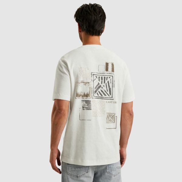 CAST IRON T-SHIRT, REGULAR FIT IRREGULAR WAFFLE - Afbeelding 2