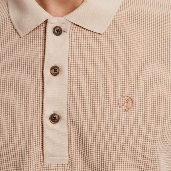 CAST IRON POLO, TWO TONE WAFFLE - Afbeelding 4