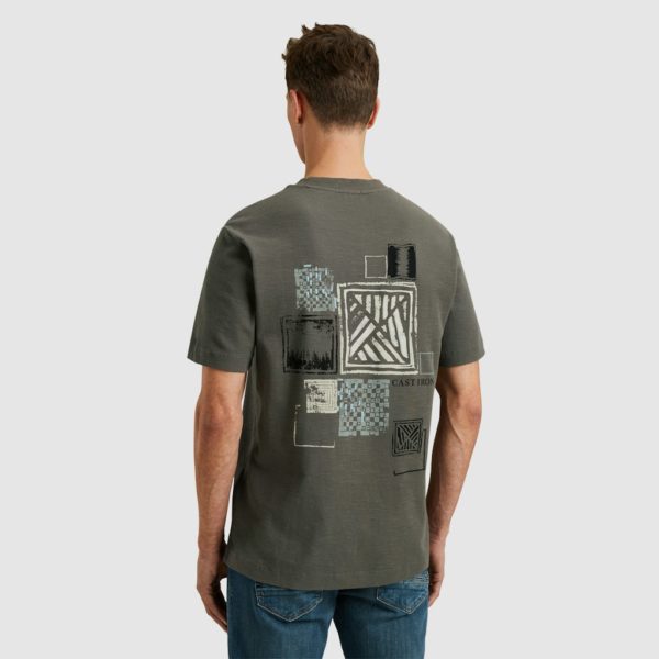 CAST IRON T-SHIRT, REGULAR FIT IRREGULAR WAFFLE - Afbeelding 2