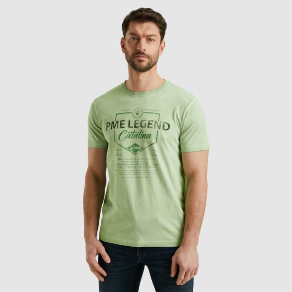 PME-Legend T-SHIRT, SINGLE JERSEY COLD DYE