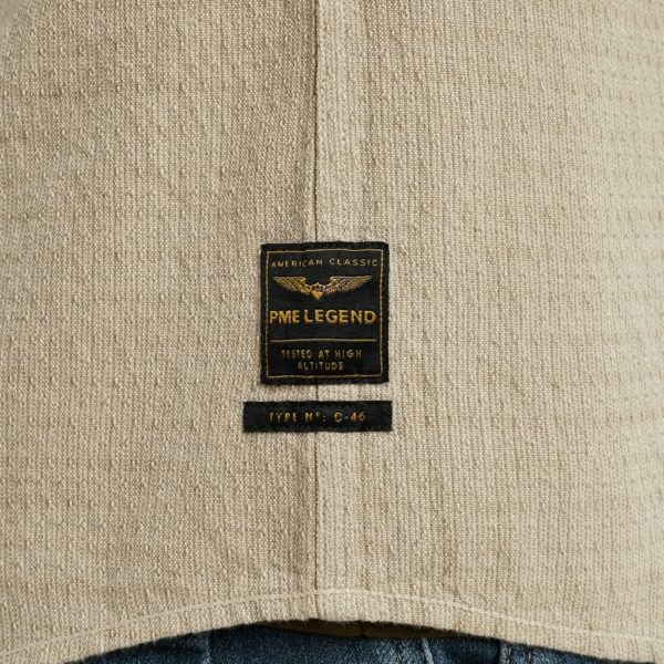 PME-Legend SHIRT, COTTON LINEN DOBBY FUGEES - Afbeelding 5