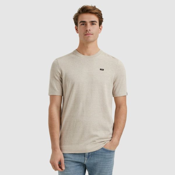 VANGUARD T-SHIRT, COTTON LINEN BLEND