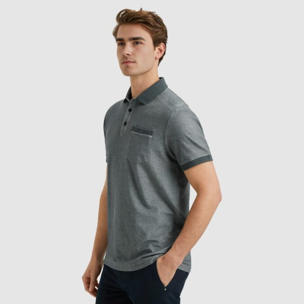 VANGUARD POLO, PIQUE 2 TONE HONEYCOMB - Afbeelding 3