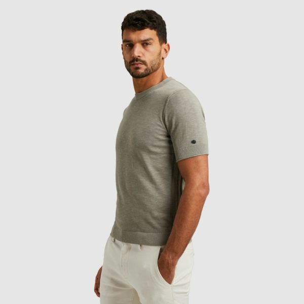 CAST IRON T-SHIRT, COTTON BLEND SLUB - Afbeelding 2