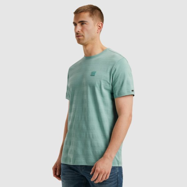 PME-Legend T-Shirt, JAQUARD STRIPES - Afbeelding 2