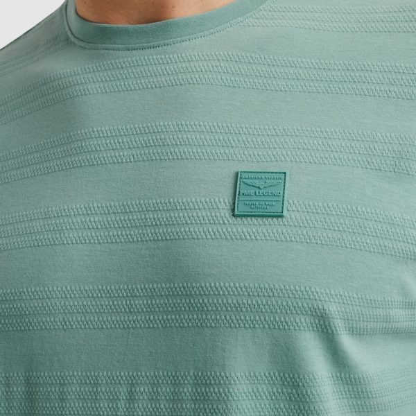 PME-Legend T-Shirt, JAQUARD STRIPES - Afbeelding 4