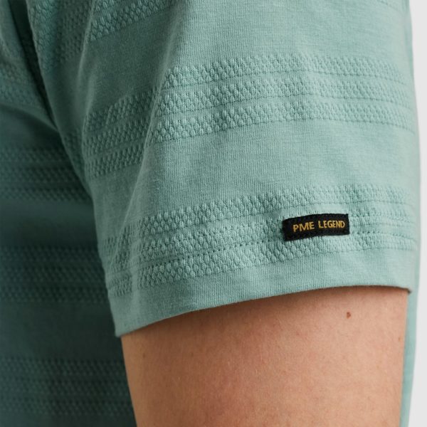 PME-Legend T-Shirt, JAQUARD STRIPES - Afbeelding 6