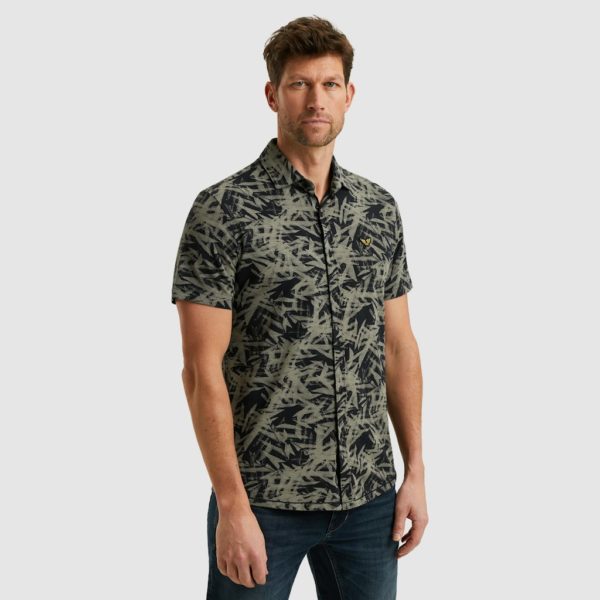PME-Legend SHIRT, JERSEY PIQUE PRINT LEAF - Afbeelding 2