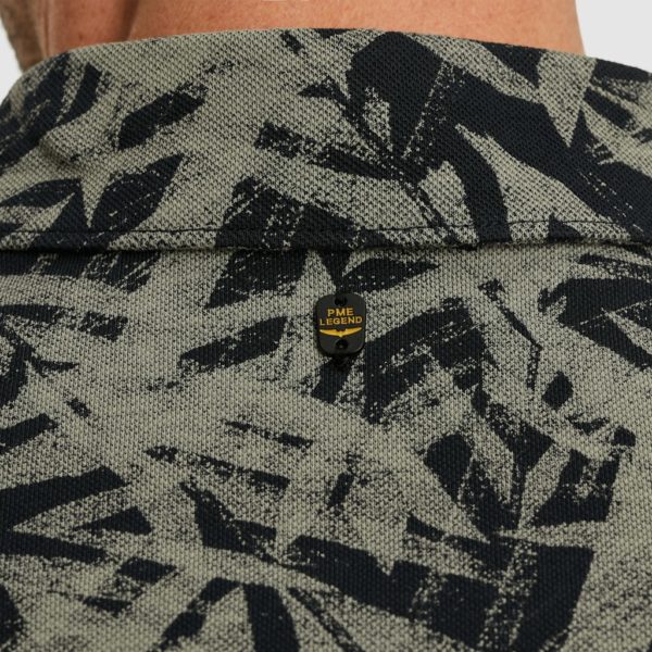 PME-Legend SHIRT, JERSEY PIQUE PRINT LEAF - Afbeelding 4