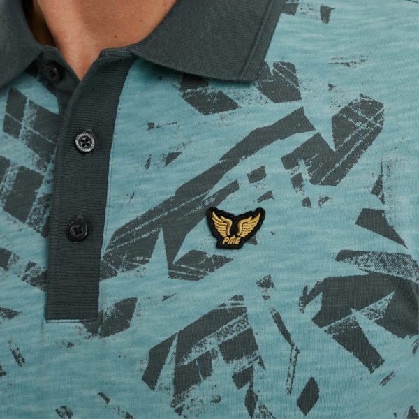 PME-Legend POLO, PRINTED SLUB JERSEY - Afbeelding 6