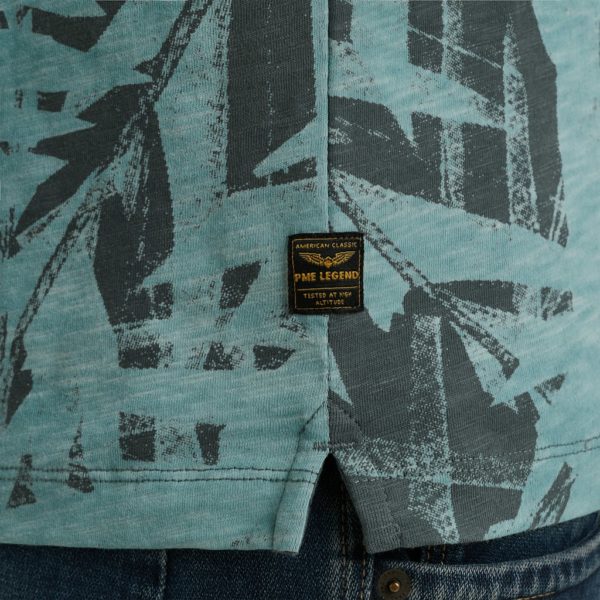 PME-Legend POLO, PRINTED SLUB JERSEY - Afbeelding 5