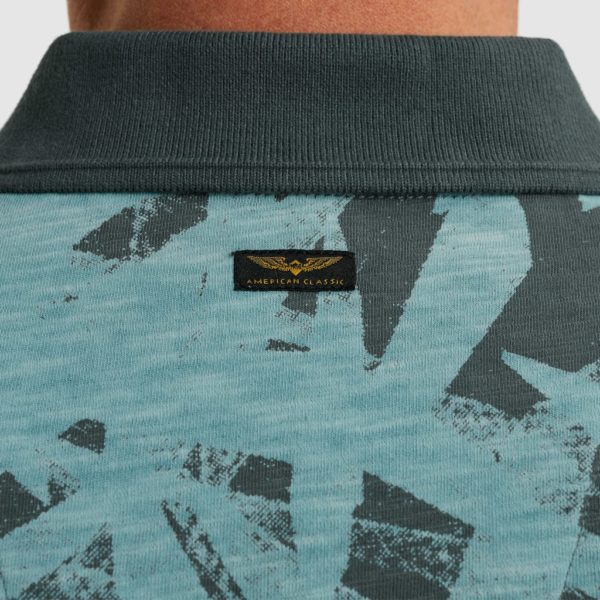 PME-Legend POLO, PRINTED SLUB JERSEY - Afbeelding 4
