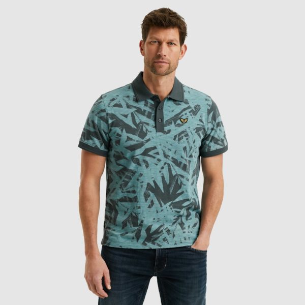 PME-Legend POLO, PRINTED SLUB JERSEY