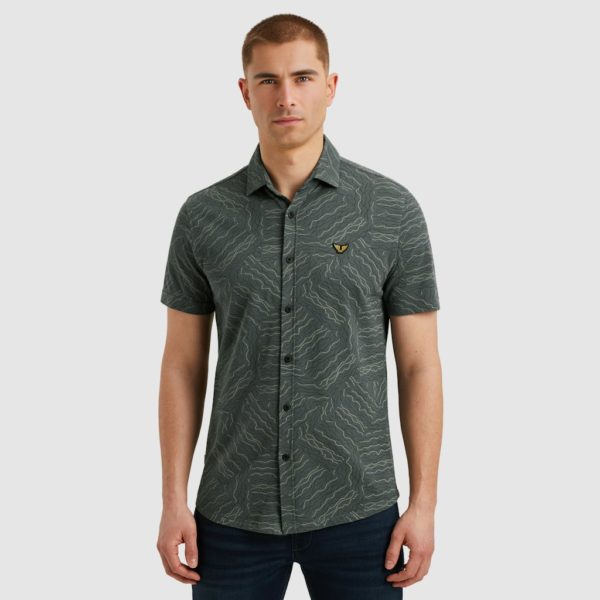 PME-Legend SHIRT, JERSEY PIQUE PRINT DRIZZLE
