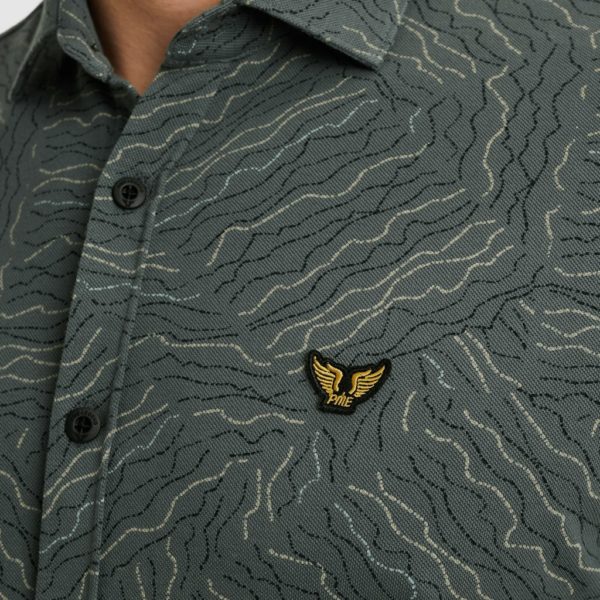 PME-Legend SHIRT, JERSEY PIQUE PRINT DRIZZLE - Afbeelding 4