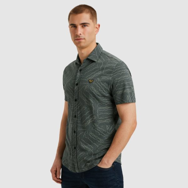 PME-Legend SHIRT, JERSEY PIQUE PRINT DRIZZLE - Afbeelding 2