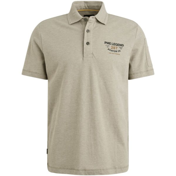 PME-Legend POLO, PIQUE MELANGE