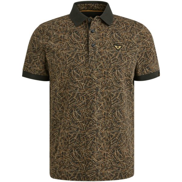 PME-Legend POLO, SLUB JERSEY AOP