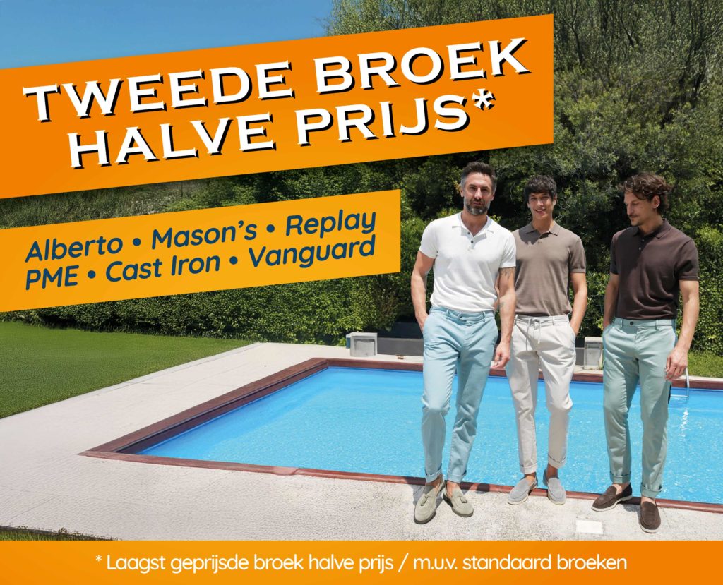 Broekenactie bij Patrick van Keulen: de tweede voor de halve prijs!