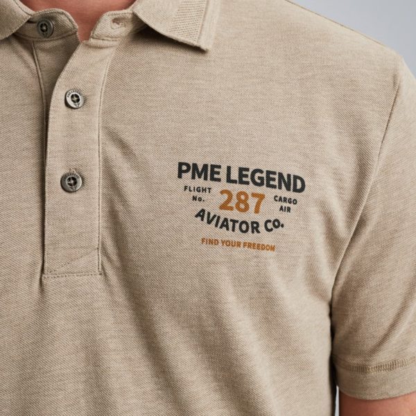 PME-Legend POLO, PIQUE MELANGE - Afbeelding 4