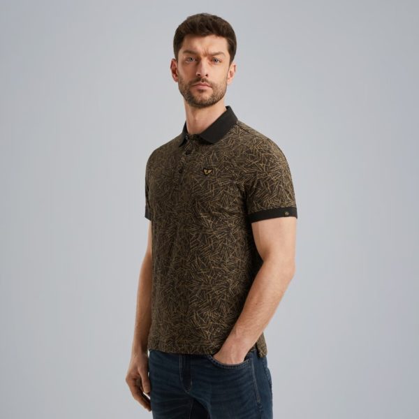 PME-Legend POLO, SLUB JERSEY AOP - Afbeelding 2