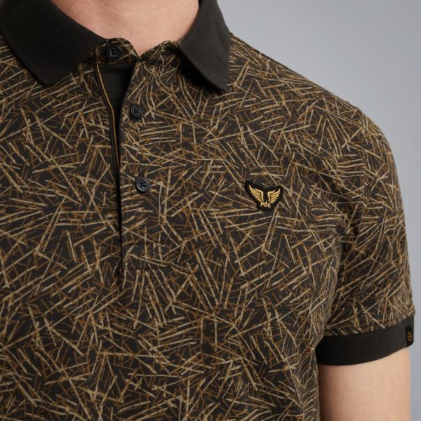 PME-Legend POLO, SLUB JERSEY AOP - Afbeelding 4