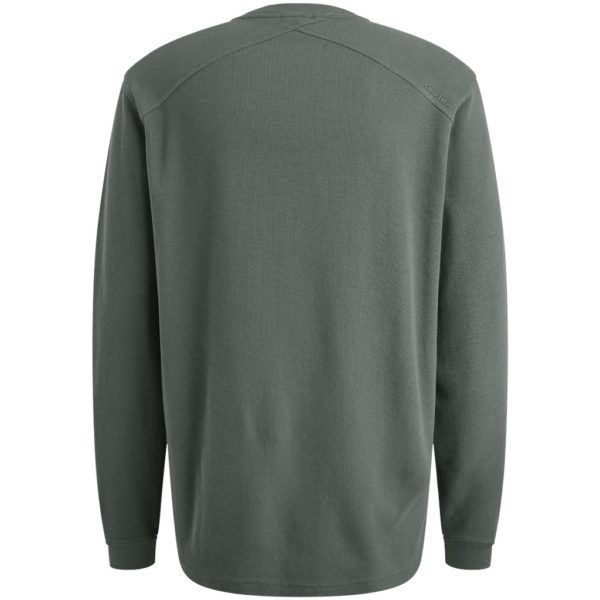 CAST IRON T-SHIRT, REGULAR FIT MICRO WAFFLE - Afbeelding 2