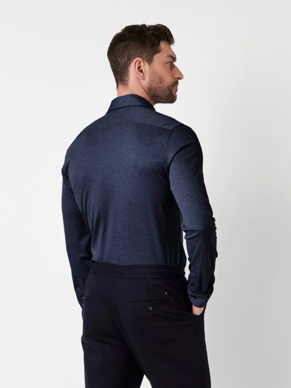 DESOTO LUXURY SHIRTS, MELANGE JERSEY - Afbeelding 2
