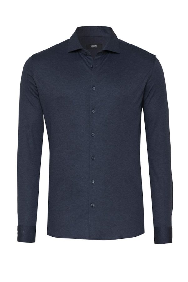 DESOTO LUXURY SHIRTS, MELANGE JERSEY - Afbeelding 5