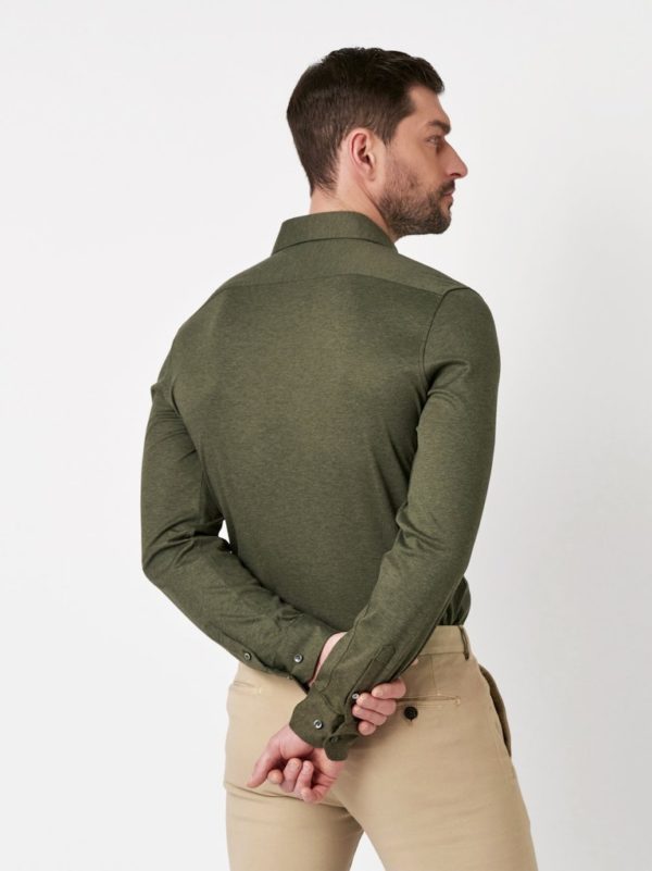 DESOTO LUXURY SHIRTS, MELANGE JERSEY - Afbeelding 2