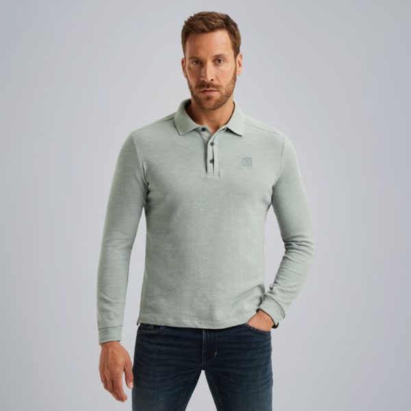 PME-Legend POLO, SLUB JAQUARD JERSEY