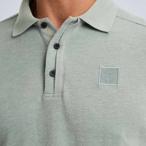 PME-Legend POLO, SLUB JAQUARD JERSEY - Afbeelding 4