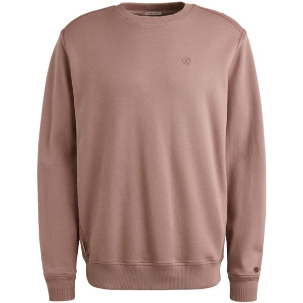 CAST IRON SWEATER, R-NECK REGULAR FIT TWILL