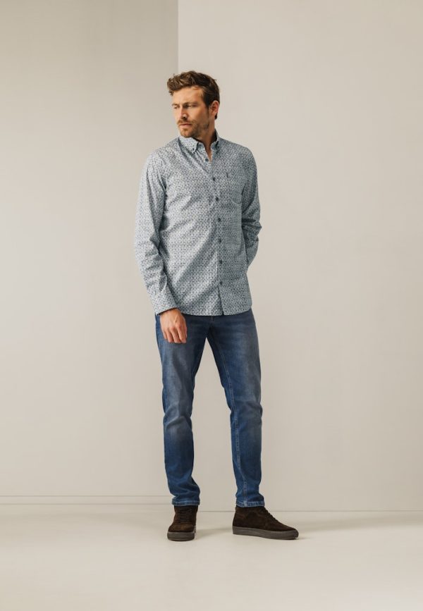 STATE OF ART SHIRT, PRINTED POPLIN - Afbeelding 5