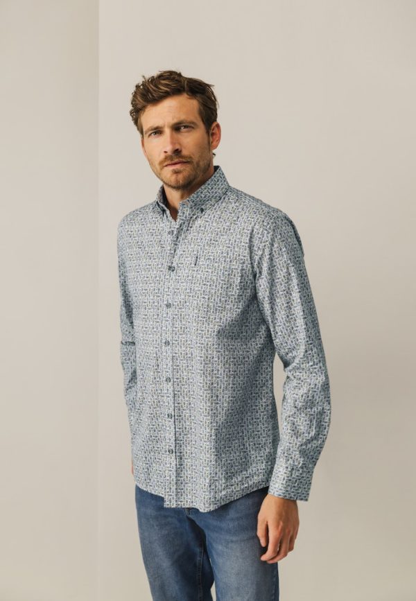 STATE OF ART SHIRT, PRINTED POPLIN