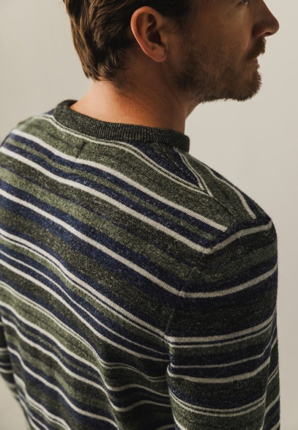 STATE OF ART PULLOVER, CREW NECK STRIPED - Afbeelding 6