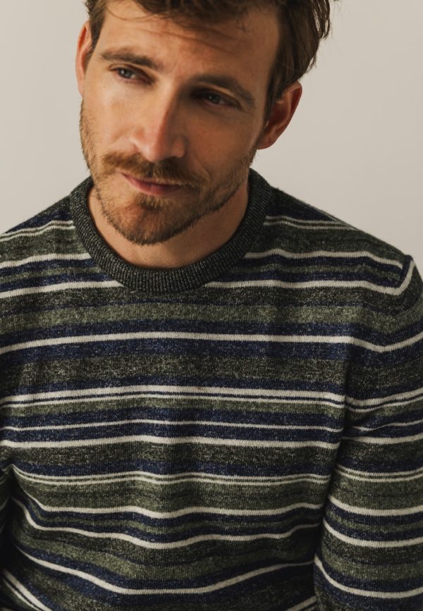 STATE OF ART PULLOVER, CREW NECK STRIPED - Afbeelding 4