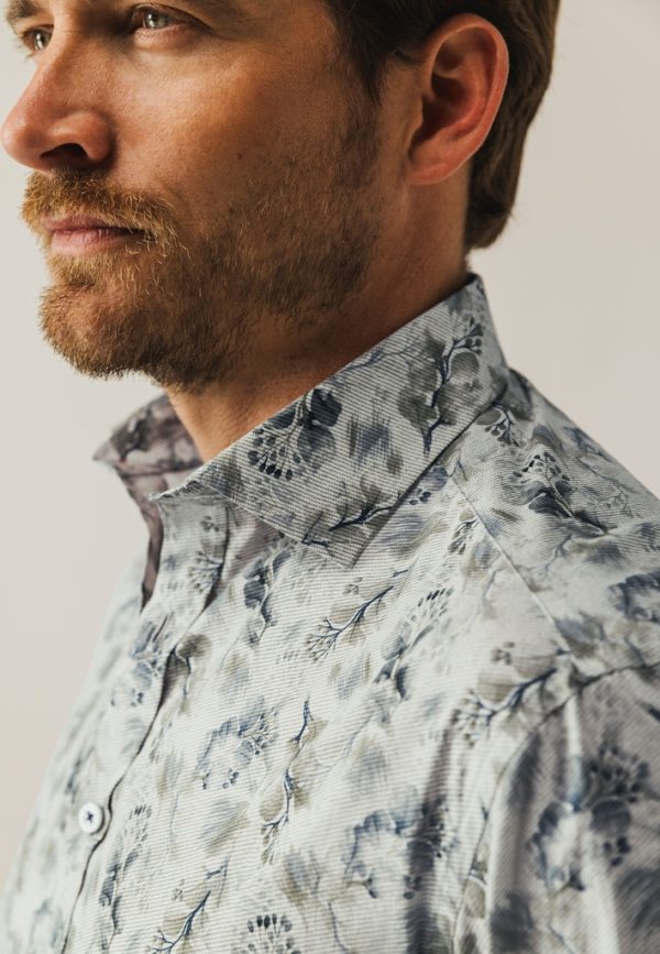 STATE OF ART SHIRT, PRINTED POPLIN - Afbeelding 4