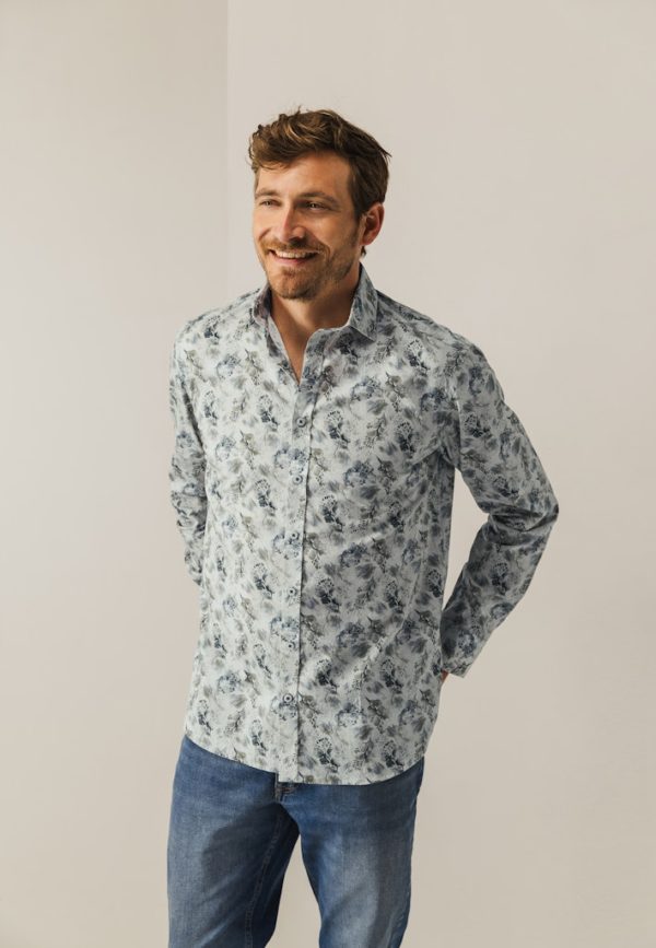STATE OF ART SHIRT, PRINTED POPLIN