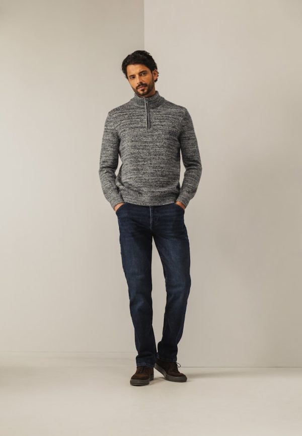 STATE OF ART KNITWEAR, PULLOVER SPORT ZIP - Afbeelding 6