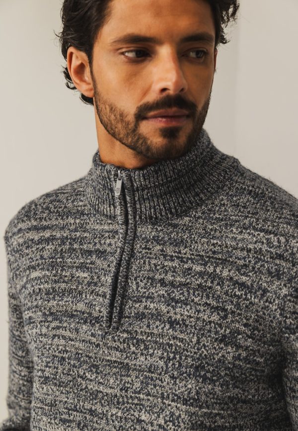 STATE OF ART KNITWEAR, PULLOVER SPORT ZIP - Afbeelding 5