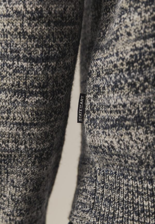 STATE OF ART KNITWEAR, PULLOVER SPORT ZIP - Afbeelding 3