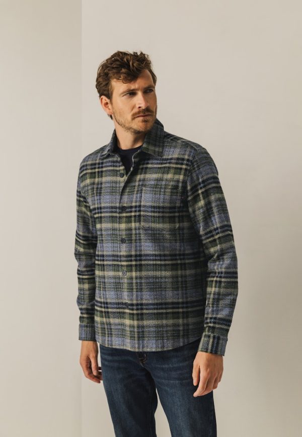 STATE OF ART OVERSHIRT, CHECKED LONGSLEEVE SHIRT