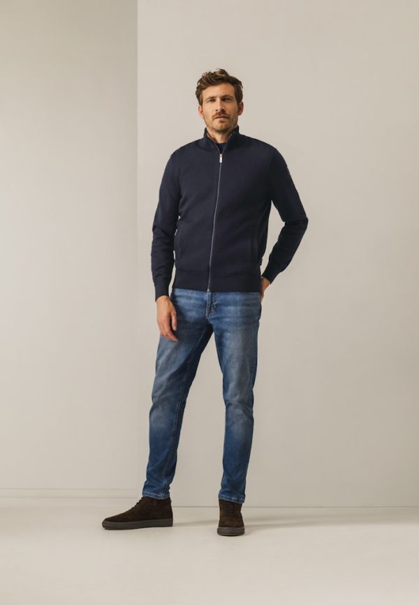 STATE OF ART VEST, CARDIGAN PLAIN ZIP - Afbeelding 5