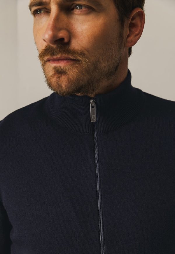 STATE OF ART VEST, CARDIGAN PLAIN ZIP - Afbeelding 4