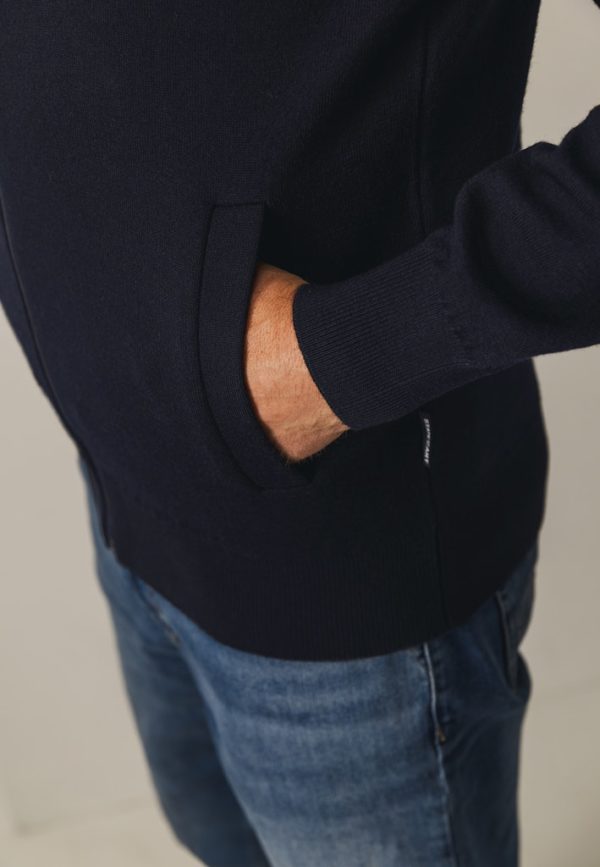 STATE OF ART VEST, CARDIGAN PLAIN ZIP - Afbeelding 3