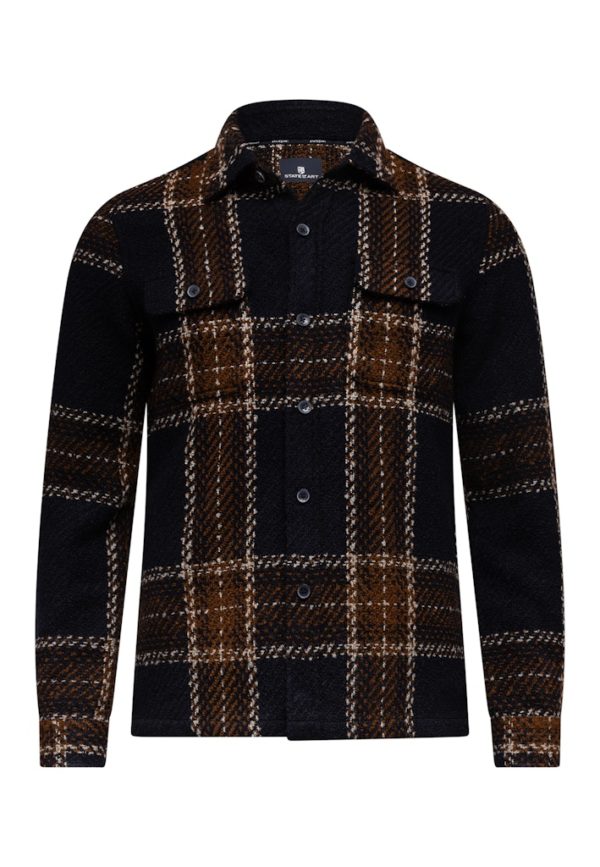 STATE OF ART OVERSHIRT, CHECKED LONGSLEEVE