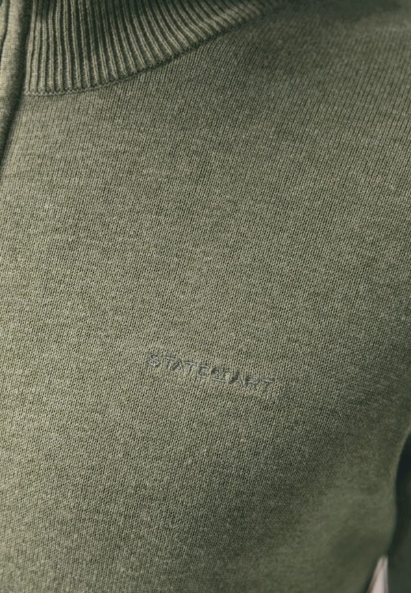 STATE OF ART KNITWEAR, PULLOVER ZIPPER PLAIN - Afbeelding 7