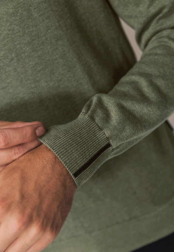 STATE OF ART KNITWEAR, PULLOVER ZIPPER PLAIN - Afbeelding 6